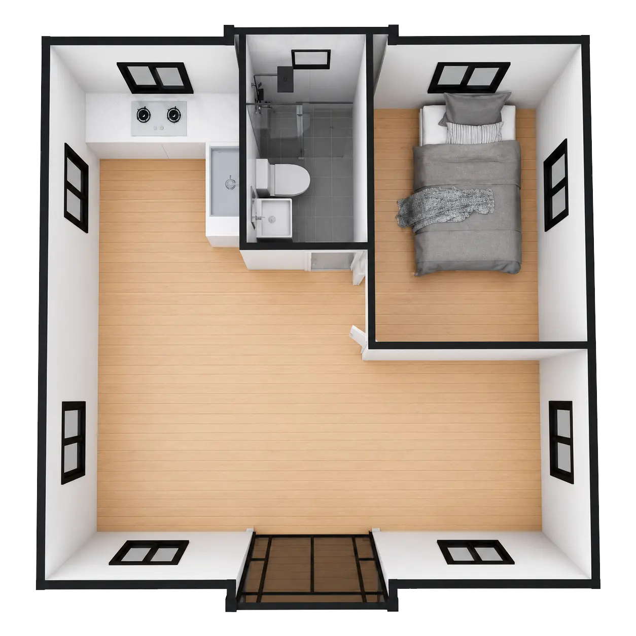 Planta 20' · 1 dormitorio